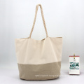 Summer New Style Tote Blank Cotton Canvas Beach Bag Ladies Hand bags With Twisted Rope Handle Bags Women Handbags